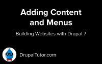 Adding Content and Managing Menus Adding Content and Managing Menus