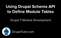 Installing Custom Tables with Module (the Schema API)
