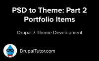 Building the Portfolio Items Building the Portfolio Items