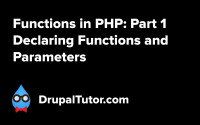 Functions Part 1: Declaring Functions and Parameters
