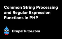Common String Processing and Regular Expression Functions