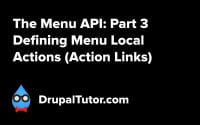 Menu API: Part 3 - Defining Action Links