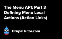 Menu API: Part 3 - Defining Action Links Menu API: Part 3 - Defining Action Links