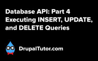 Database API: Part 4 - INSERT, UPDATE, and DELETE Queries Database API: Part 4 - INSERT, UPDATE, and DELETE Queries
