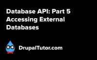 Database API: Part 5 - Accessing External Databases