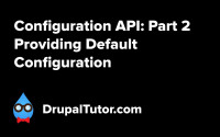 Configuration API: Part 2 - Providing Default Configuration