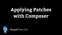 Applying Patches with Composer Applying Patches with Composer