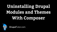 Uninstalling Modules with Composer Uninstalling Modules with Composer