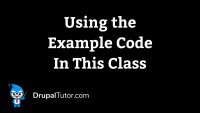 Using the Example Code in This Class